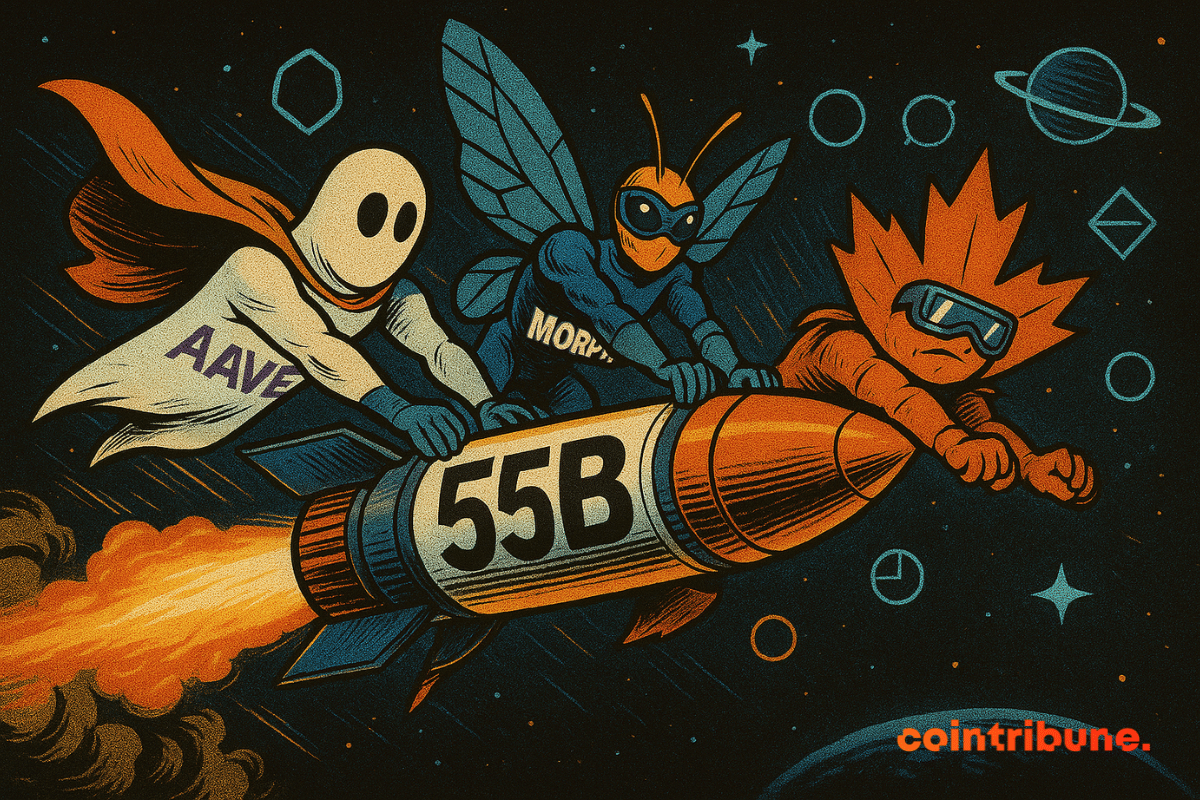 Defi: Aave, Maple and Morpho drive tvl to $ 55 billion